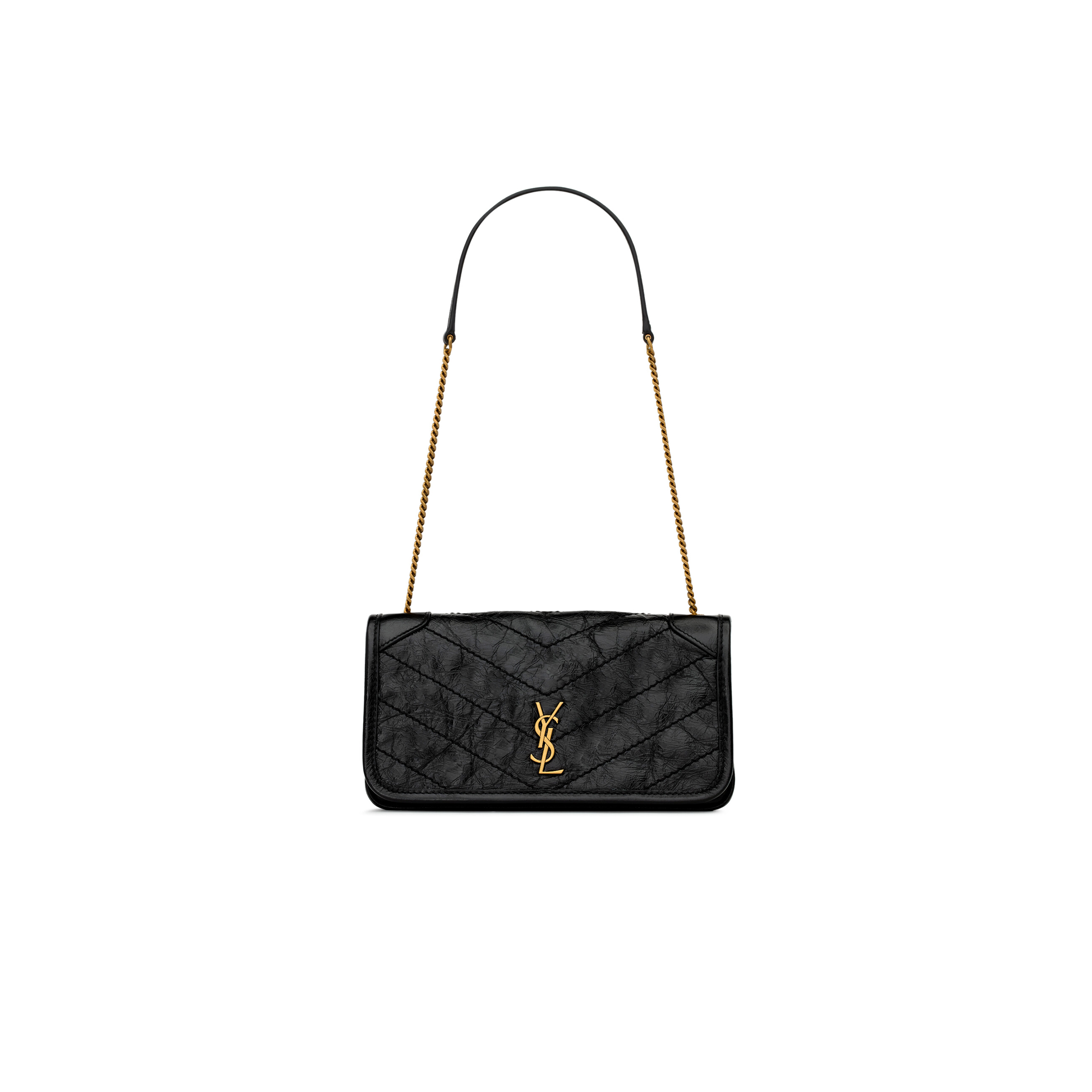 Y51 NIKI CHAIN POUCH IN VINTAGE LEATHER A00FP70EN071000 (20*11*3cm)